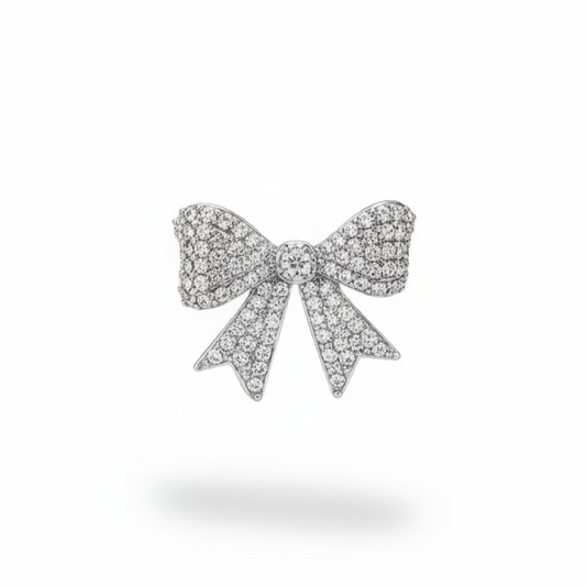 Diamond Bow Ear Cuff