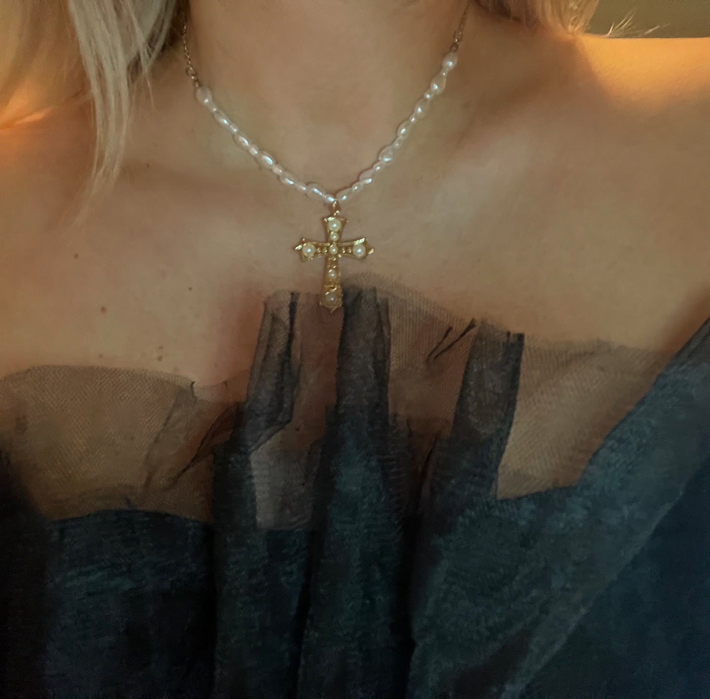 Gothic Cross Choker