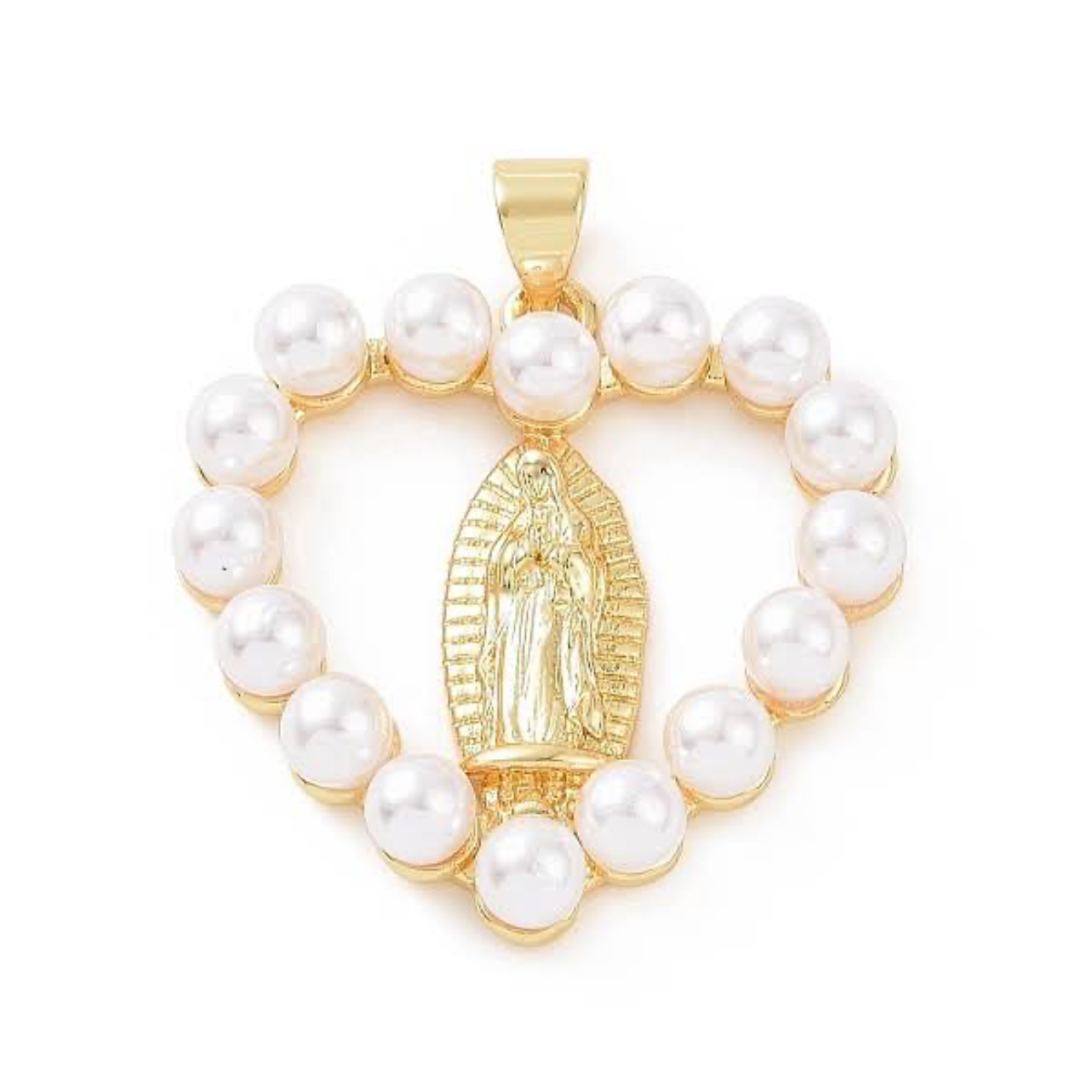 Mary Heart Necklace