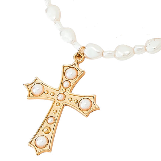 Gothic Pearl Cross