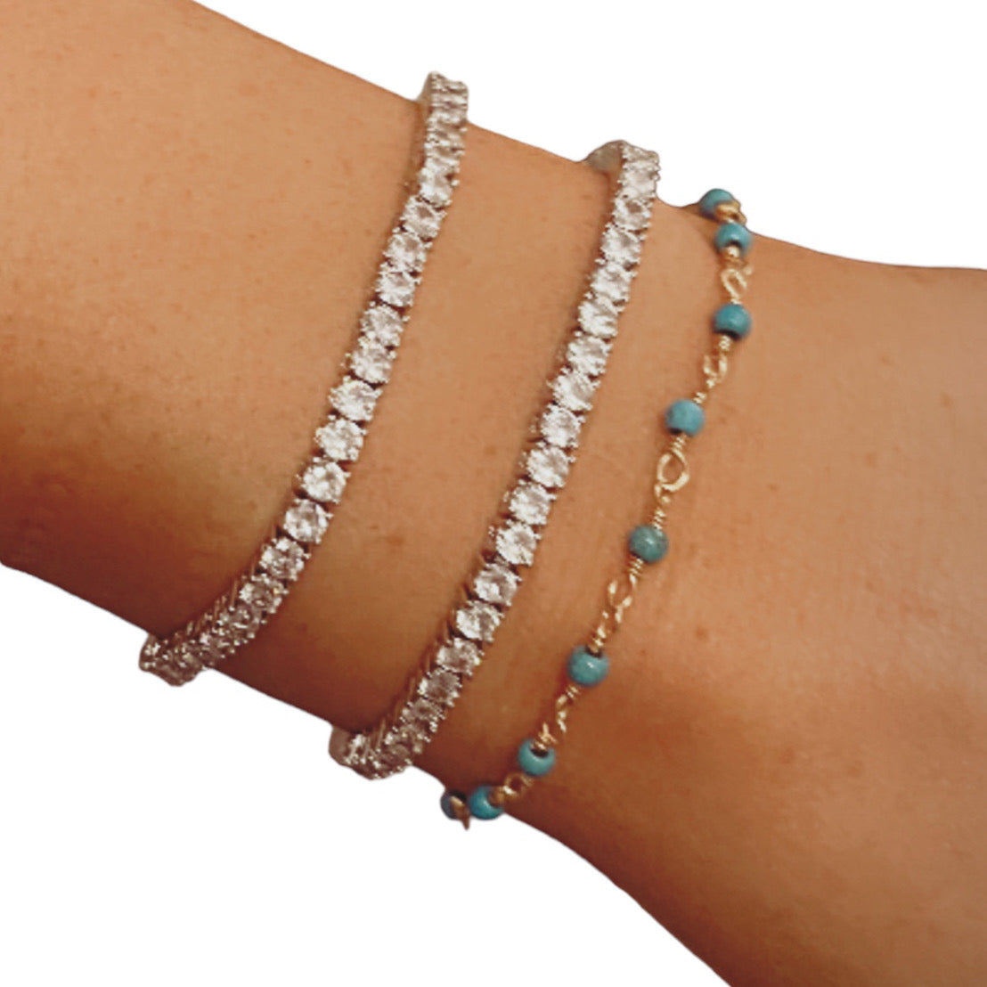 Bracelet stack, natural stone bracelet