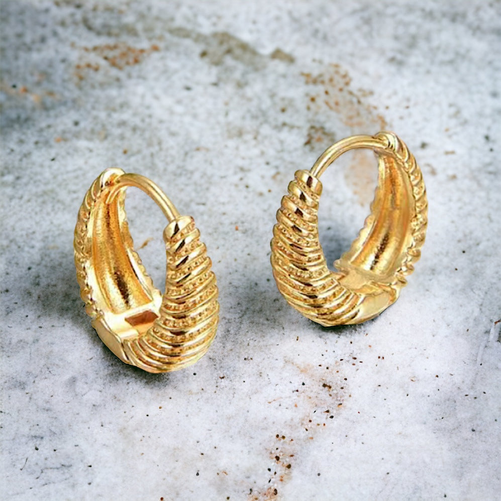 Bronze Goddess Hoops