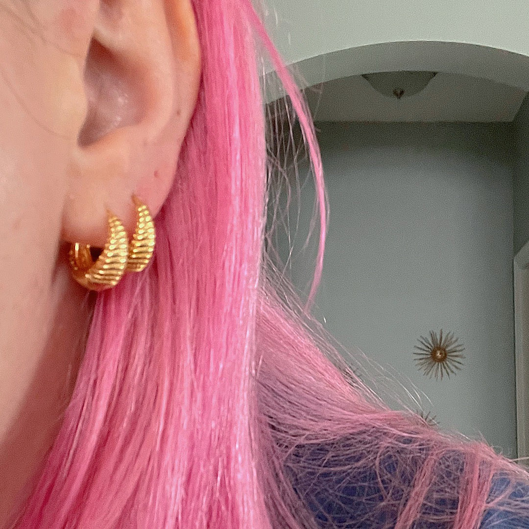 Bronze Goddess Hoops