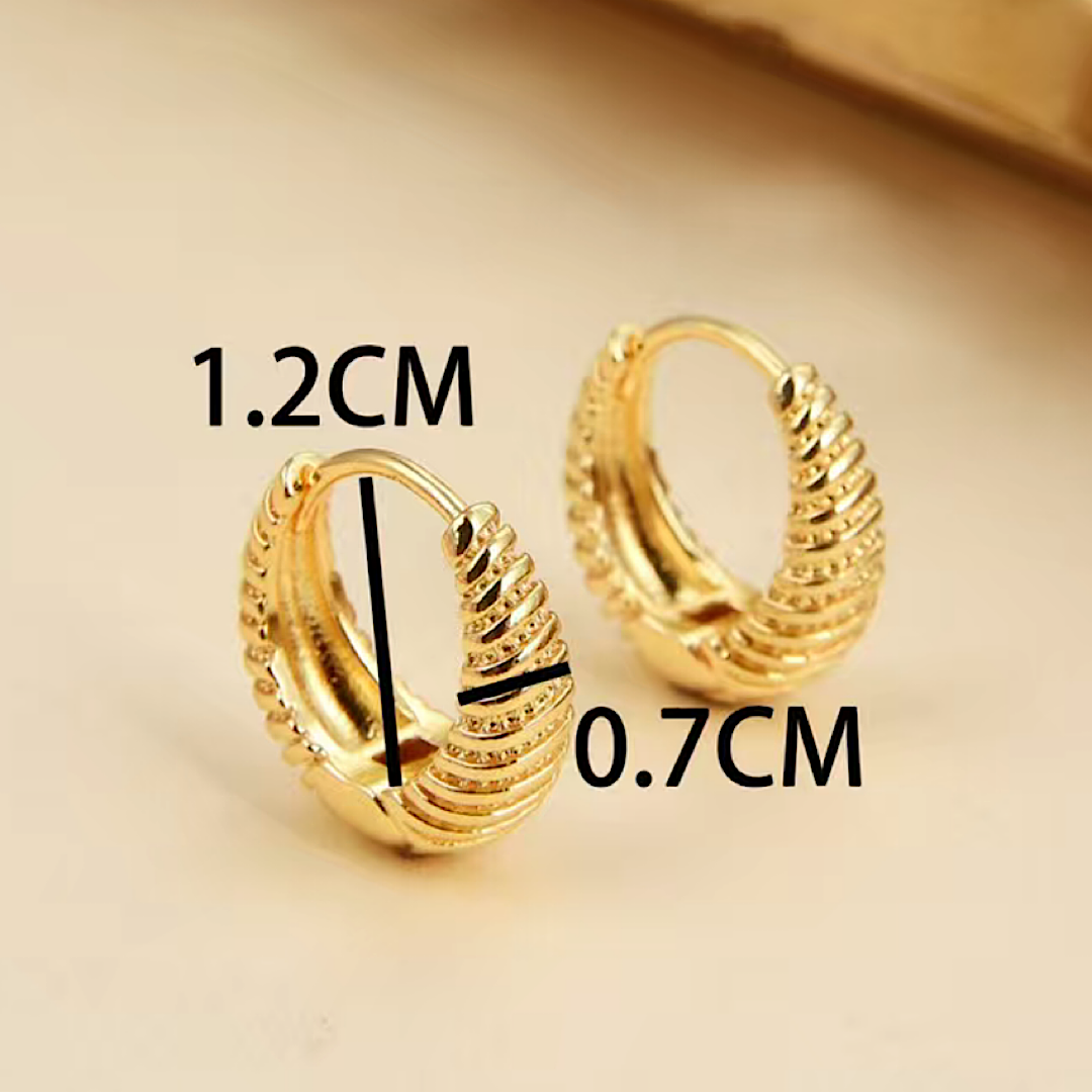Bronze Goddess Hoops