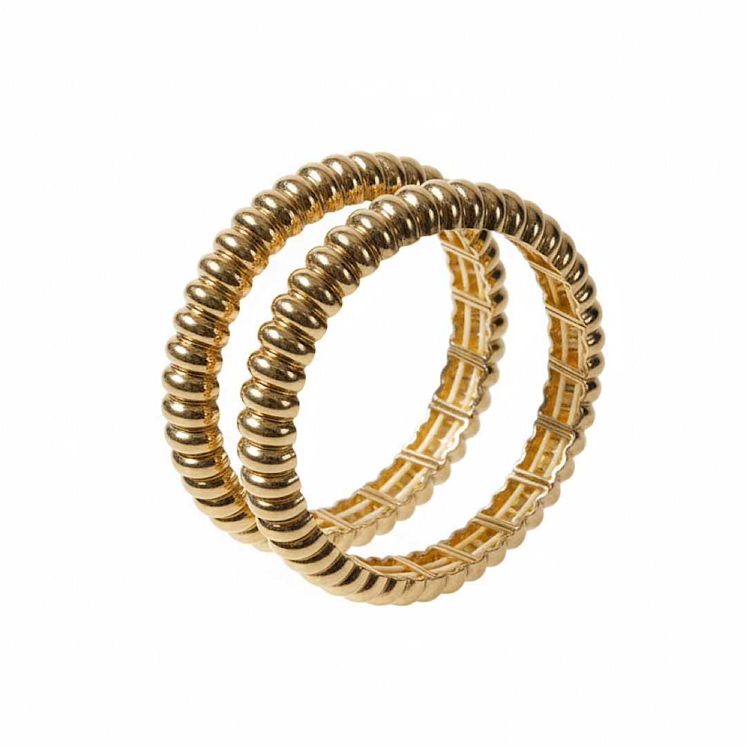 Gold Tone Stretch Bracelets