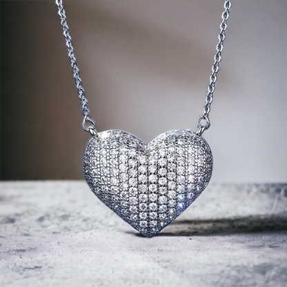 My Heart Pave' Necklace