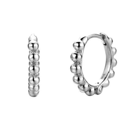 Sterling Silver Stud Hoops