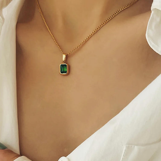 Vintage Emerald Necklace