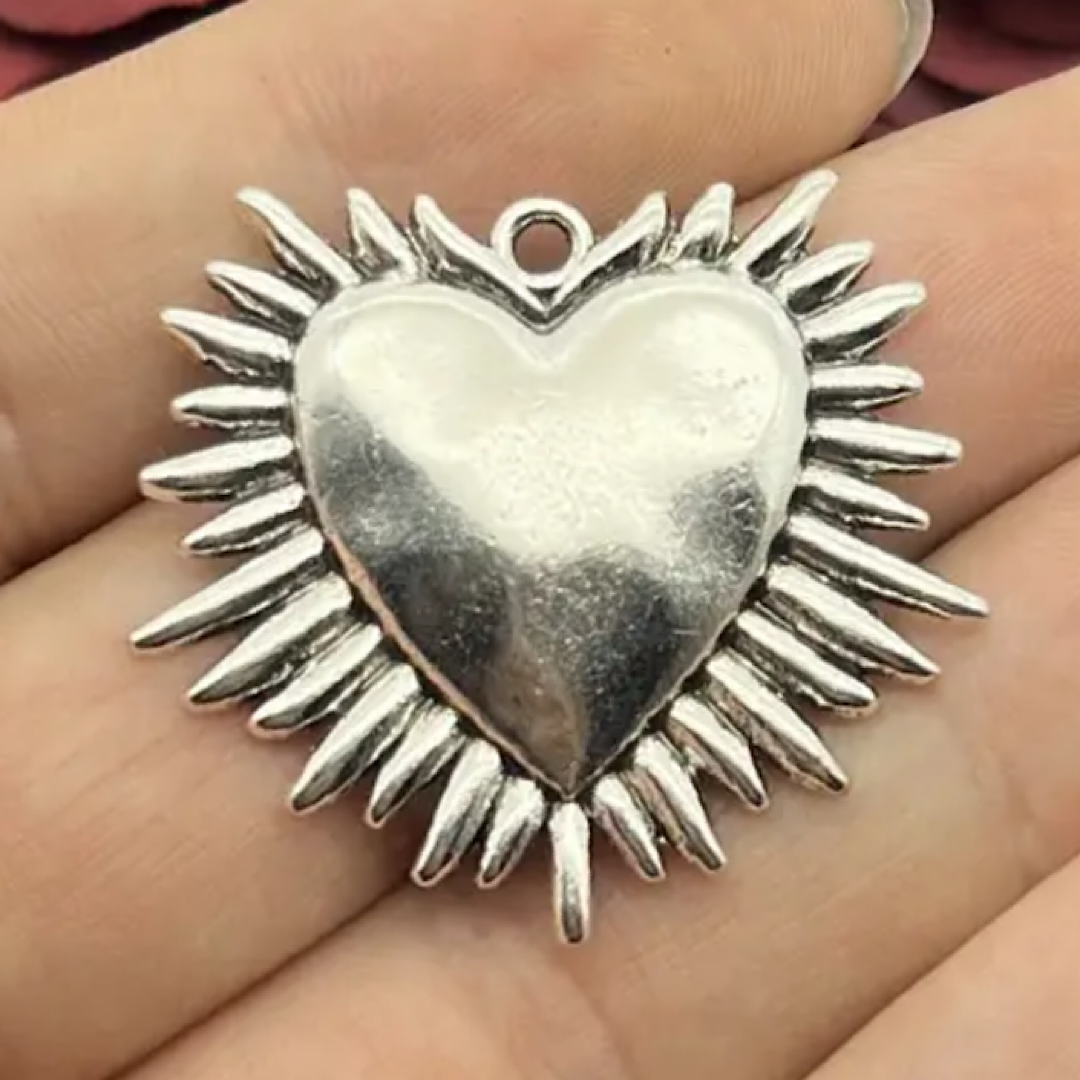 Antique Silver Heart Necklace