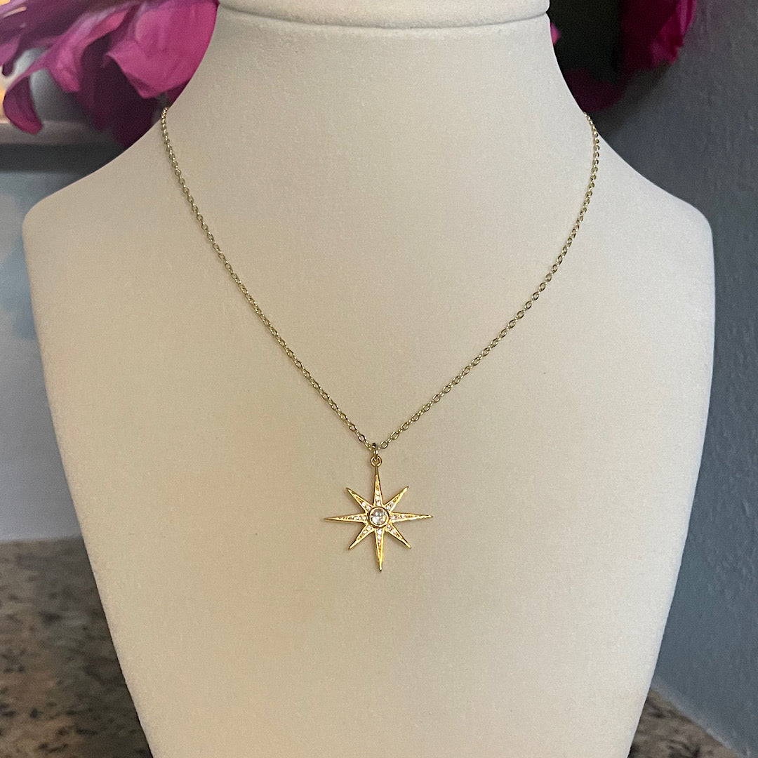 Gold Star Necklace