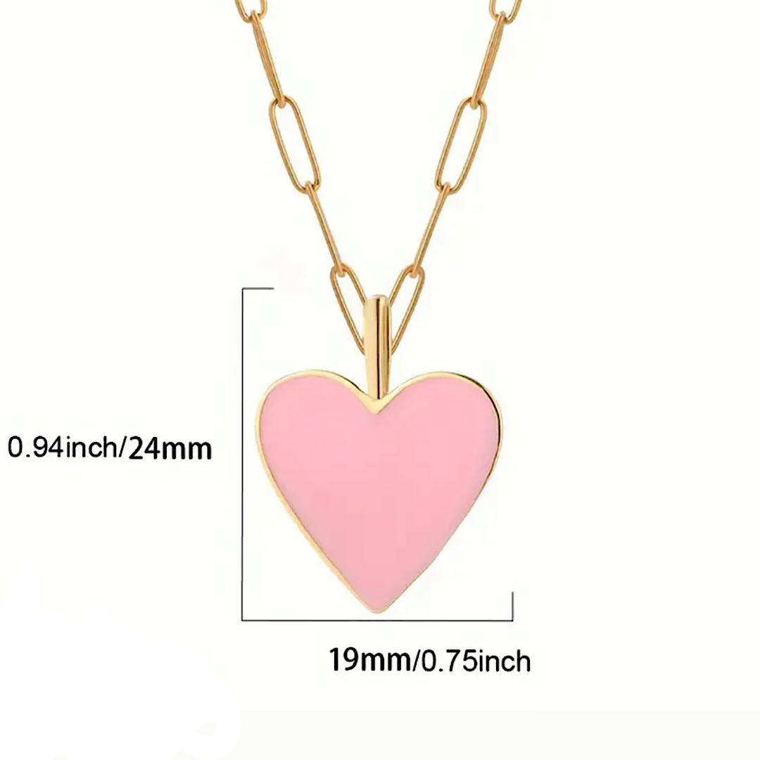 Paperclip Heart Necklace