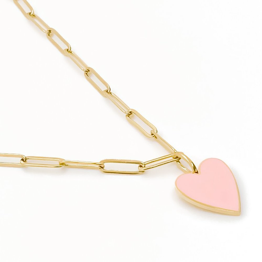 Paperclip Heart Necklace