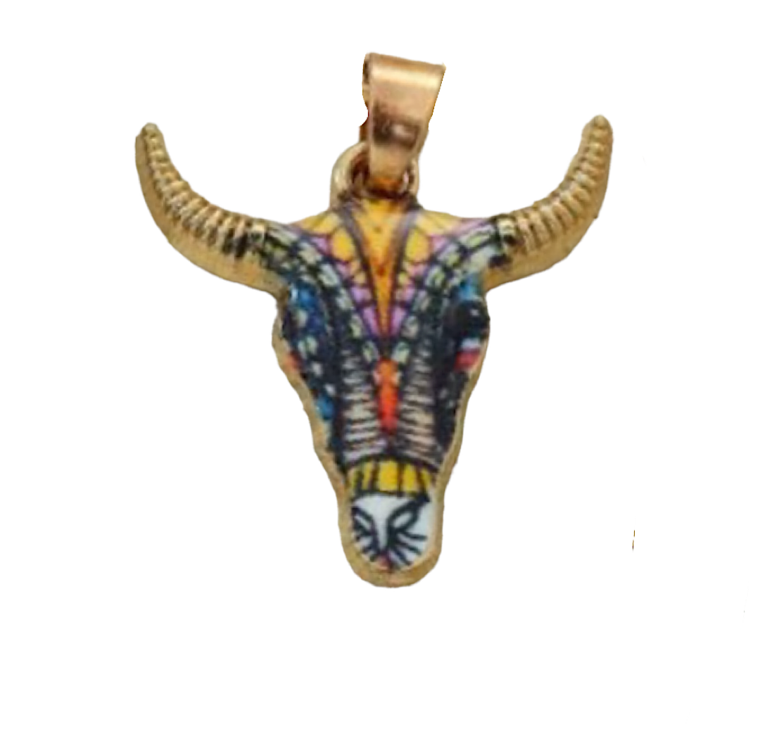 Multicolor Bull Necklace