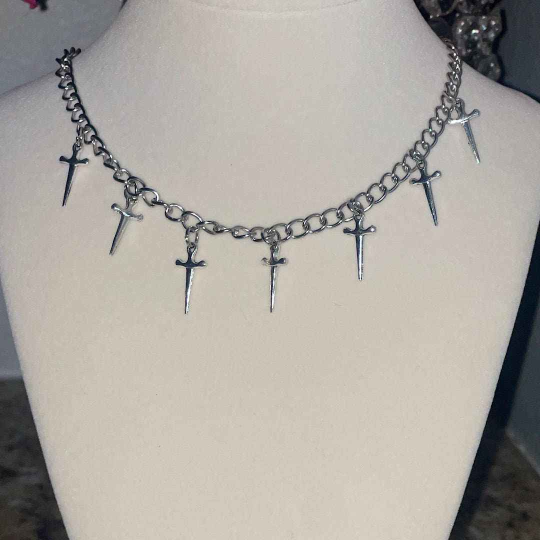 Dagger Cross Necklace