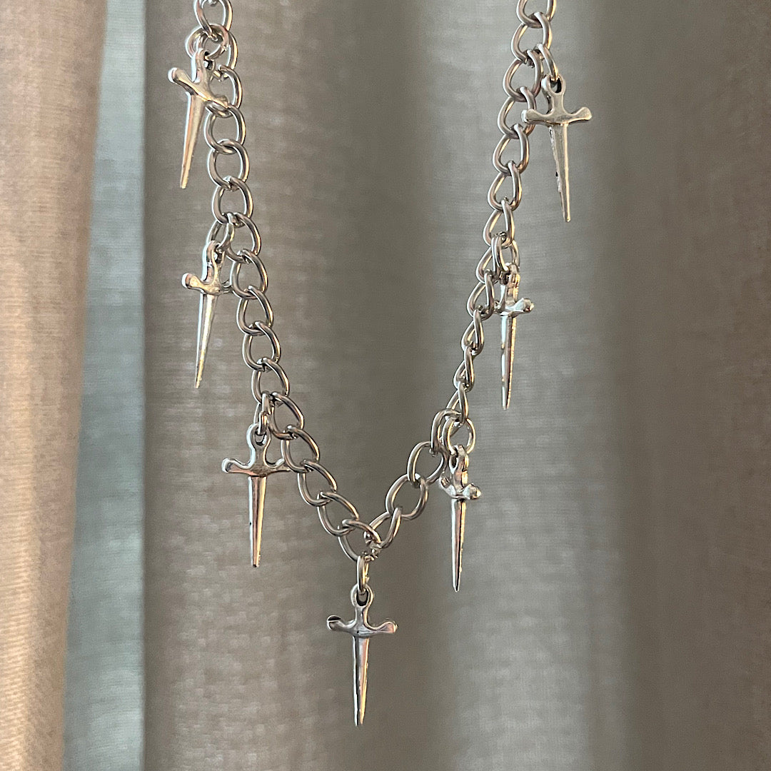 Dagger Cross Necklace