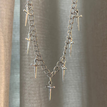 Dagger Cross Necklace