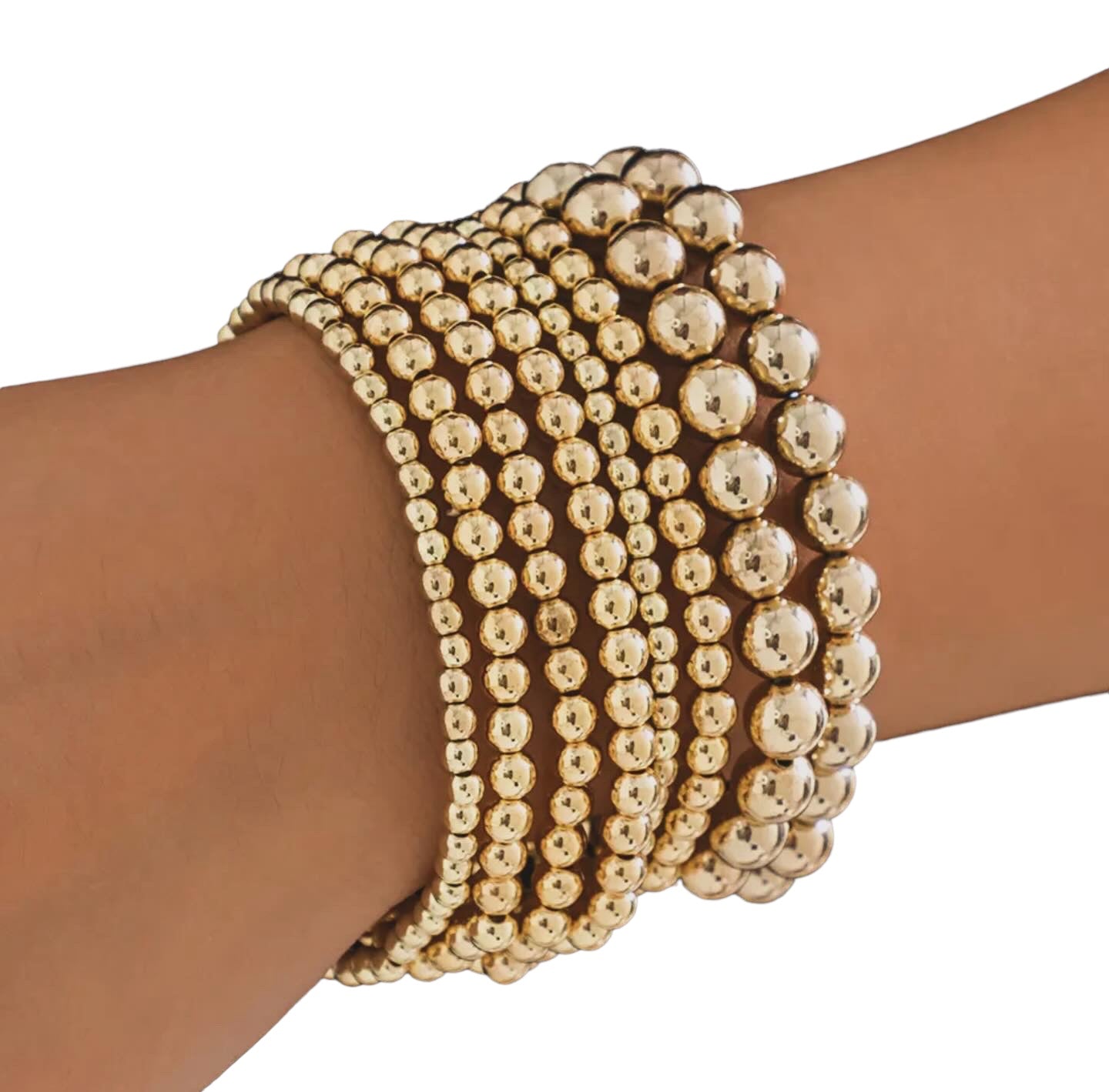 Gold Beaded Bracelets