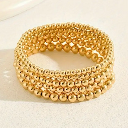 Gold Beaded Bracelets