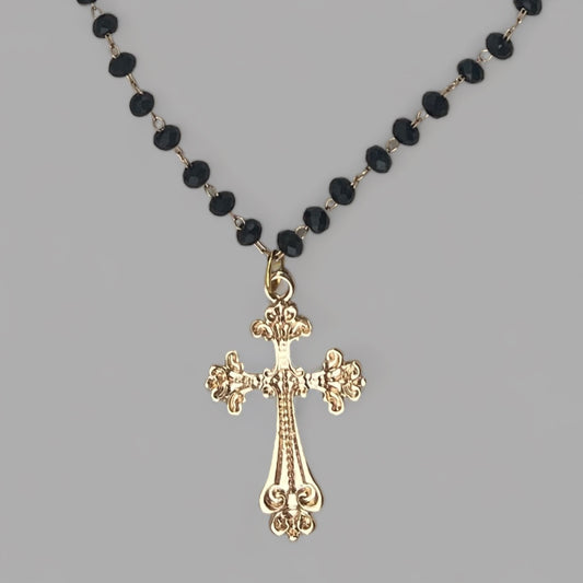 Black Betty Cross Necklace