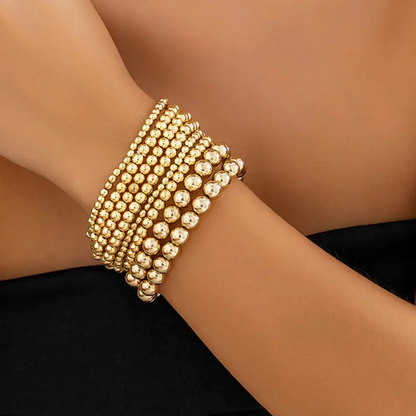 Gold Beaded Bracelets