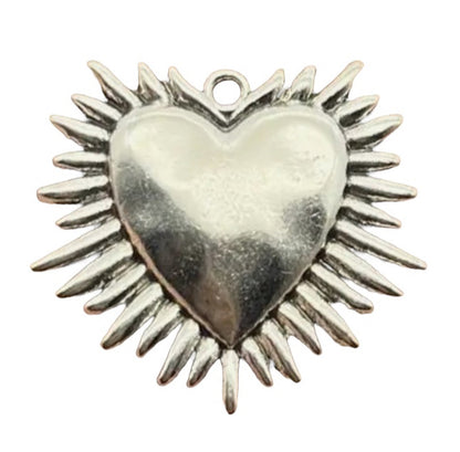 Antique Silver Heart Necklace