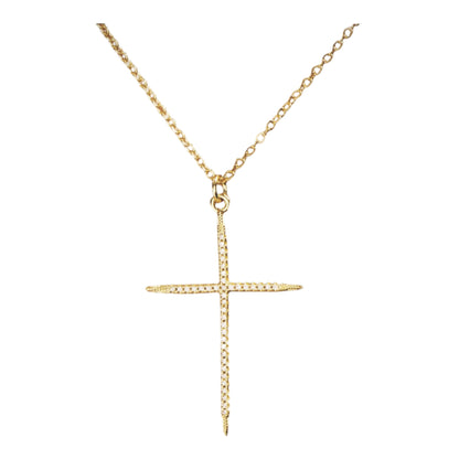 Thin Pave' Cross