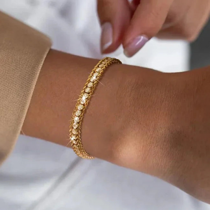 Double Lined Tennis Bracelet