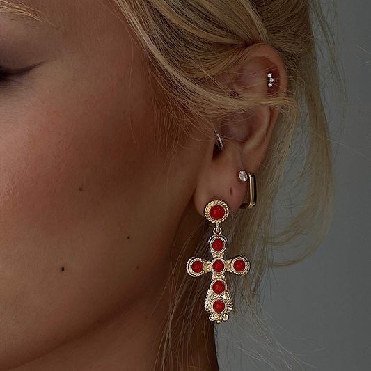 Isabella Cross Earrings