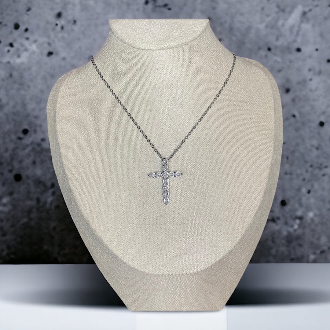 Cross Necklace Sterling Silver